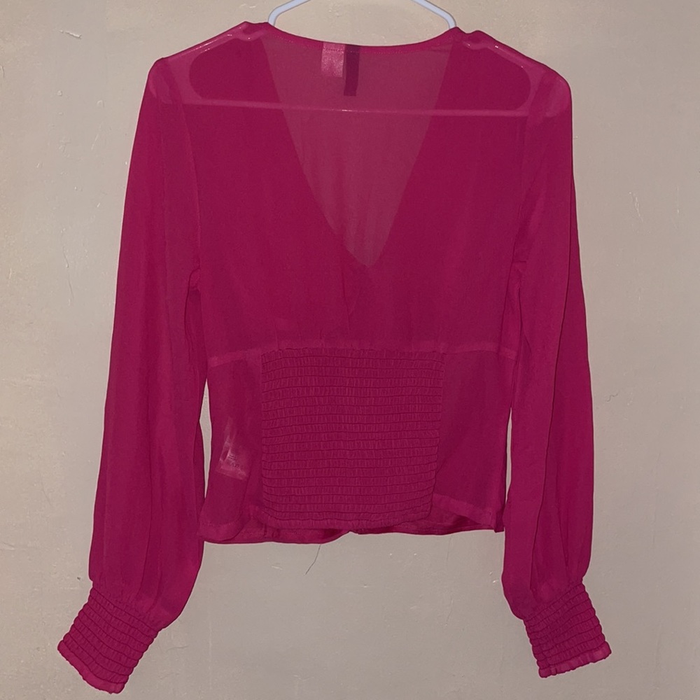 Pink Button Blouse - Picture 2 of 4